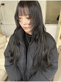 ロング 顔周りレイヤー