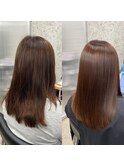  #髪質改善#縮毛矯正#美髪矯正#レイヤーカット#白髪ぼかし