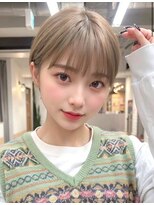 サンドパールス 仙台店(sand PALCE) 髪質改善/大人ガーリー/似合わせカット/ショートボブ前髪/仙台