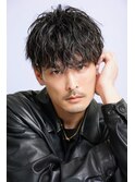 大人ツイスパ縦落ちパーママッシュ