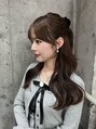 サロンドミルク 新百合ヶ丘店(salon de MiLK)&nbsp;ふんわり透けるブラウンカラーは、巻き髪もアレンジも映える！