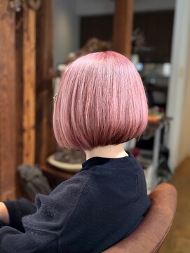 ボタニカ(Botanica) ピンクボブ　ブリーチ  ケアカラー