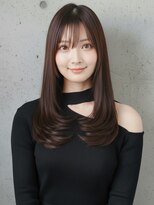 ビビディバビディブー 枚方ビオルネ店(Bibbidi.bobbidi.boo) 清楚系ナチュラルストレート 透け感シースルーバング