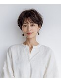 ナチュラルで好印象な丸みショート