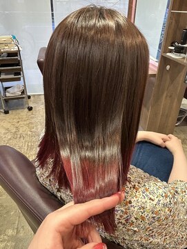 ヘアーサロン デ フォーエバークレール(hairsalon de Forever clair) ダイヤモンドカラー！推し活チェリーレッド