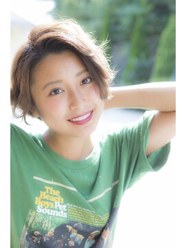 ミエルヘアーエスト 新宿店(mielhair est) ショート×ハイトーンカラー【新宿】