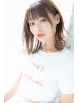 カノン(canon) 【canon 下北沢】シースルーバング×ブルージュミディ