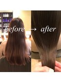 【ohana 表参道】ケラチントリートメント×大人のヴェールカラー