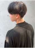 【KANGOL】センターパート パーマ 韓国 ウルフ マッシュ カラー