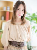 綾瀬/髪質改善/暖色系カラーで流れるレイヤーエアストレートa