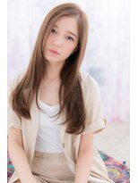 ミック 日暮里店(miq) ミルクティーブラウン美シルエット小顔かき上げヘアc1