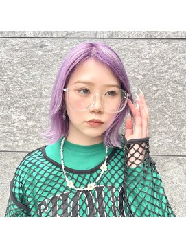 ユートピア(U topia) #ペールバイオレット　#透明感カラー　#ブリーチ3回～