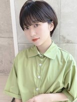 ショートボブ髪型【30代40代50代】ストレートパーマ128