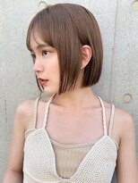 ベイルーム(BAYROOM by HONEY omotesando)&nbsp;【BAYROOM】外はねボブペールベージュ　セクションカラー