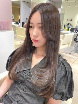 ユーフォリア 新宿店(Euphoria) ロングレイヤー  2wayバング 韓国