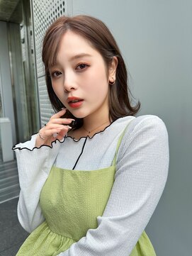 トリコ心斎橋(trico) 大人気★タイト外ハネボブ&デザインカラー透明感ベージュ