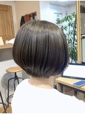 透明感ボブ/ココアベージュ/タッセルカラー/ミニボブ[日比谷