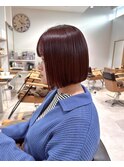 髪質改善◎ぷつっとミニボブ◎オレンジブラウン