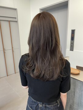 ローレンアオ(LOREN AO) ミルクティベージュオリーブダブルカラーラベンダー