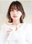 インナーカラー×くびれボブ
