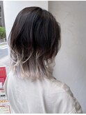ウルフカット×グラデーションカラー