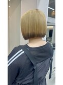 ミニボブ/裾カラー/デザインカラー