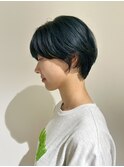 福井 大和田 丸みショート コンパクトショート グリーンカラー