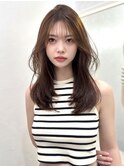 韓国ヘア/レイヤースタイル/シースルー/10代20代