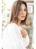 カバーヘアアンドスパ ブリス 浦和(COVER HAIR&SPA bliss) かきあげバングハイライト小顔くびレイヤーh3浦和20代30代40代