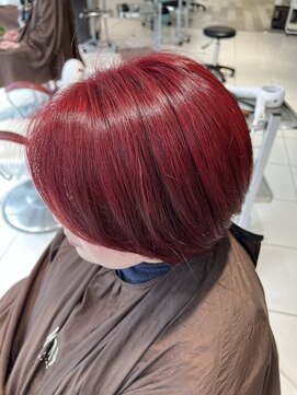 アース 新瑞橋店(HAIR&MAKE EARTH) ワインレッドカラー