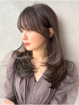 ロンドウル 熊本(Lond ulu) トレンド感抜群！！！ふんわりレイヤーカット×艶髪透明感カラー