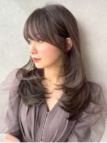 ロンドウル 熊本(Lond ulu) トレンド感抜群!!!ふんわりレイヤーカット×艶髪透明感カラー