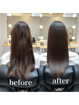 ツヤと髪 クリム(crim) 髪質改善ヘアエステ　ロング　白髪染め　30代、４０代、２０代