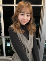 ローレン(LOREN)&nbsp;くびれヘア/アプリコットオレンジ/ハイライトカラー/栄/名古屋