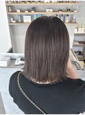 【kicca】切りっぱなしボブ×モカベージュ