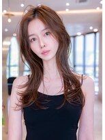 イルハバナ 渋谷(ill HAVANA)&nbsp;20代30代大人かわいい/斜めバング/グレージュカラー/小顔/前髪