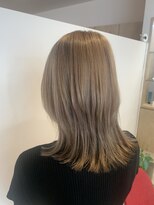 ルルバイアズール 草加店(LULU by azule)&nbsp;ダブルカラー，ミルクティーベージュ，，ツヤカラー【草加】