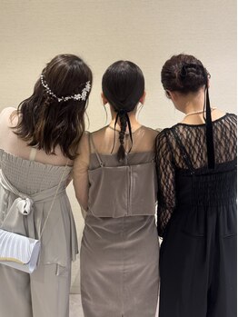 ケンジ 横須賀中央(KENJE)の写真/着付け&ヘアセットやデート・女子会などカジュアルめアレンジ、結婚式などのお呼ばれスタイルもお任せ!