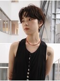 【ハンサムショート/佐々木慧介】センターパート/ショートヘア