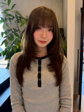 ラヴィズム 長岡店(LUVISM) 韓国/顔周りレイヤー/ダブルカラー/ベージュ/前髪新潟長岡宮関