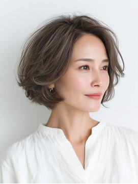 ビフィーノ リルネ(Bifino Rilune) クラゲヘアー/小顔/ココアベージュ/オリーブグレー/川西