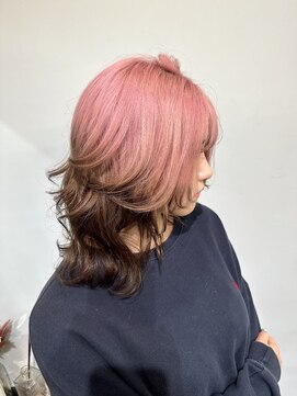 アイトーキョー 名古屋2nd(AI TOKYO) レイヤーボブ/ルーツカラー/ホワイト/ピンク/顔周り/[栄/矢場町]