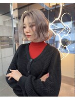 ラ キング(LA KING)&nbsp;着物ヘア/大人ガーリー/ダークアッシュ/似合わせカット/名古屋栄