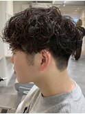 MEN'S HAIR/ブルーブラック/フェザーパーマ/錦糸町