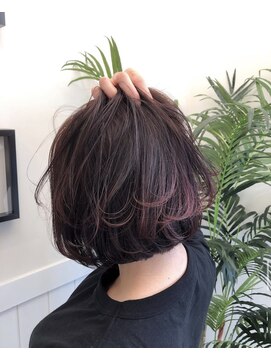 ノイ(noi) ミニボブ×裾ピンク