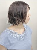 ＊ゆるふわパーマボブウェーブニュアンスパーマ大人ボブパーマ