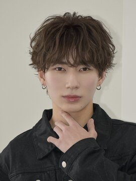 アビー ランシェル(ABEY LENCIEL) シャドウパーマ/ラウンドマッシュ/ブラウンカラー