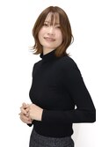 外ハネパーマ　大人カワイイ