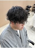 波巻きシャドウパーマ/メンズパーマ/メンズカット