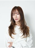 暗めカラー/韓国風/レイヤーカット/髪質改善/縮毛矯正/淵野辺